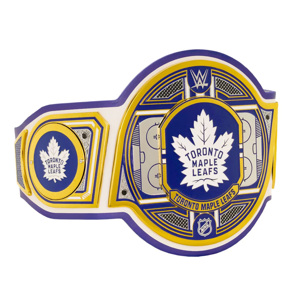 Toronto Maple Leafs championship belt on a white background