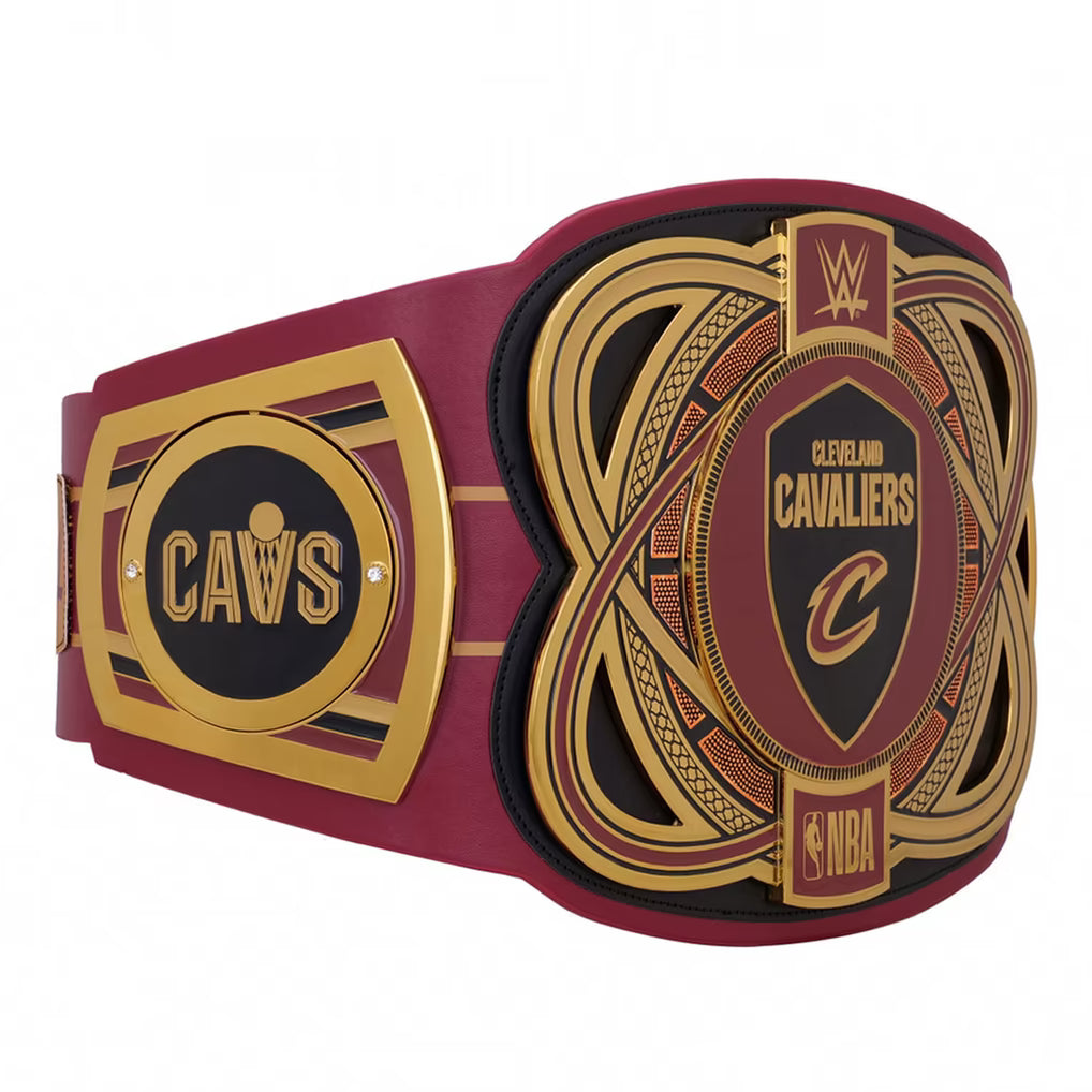 Belt with Cleveland Cavaliers logo and NBA branding on a white background