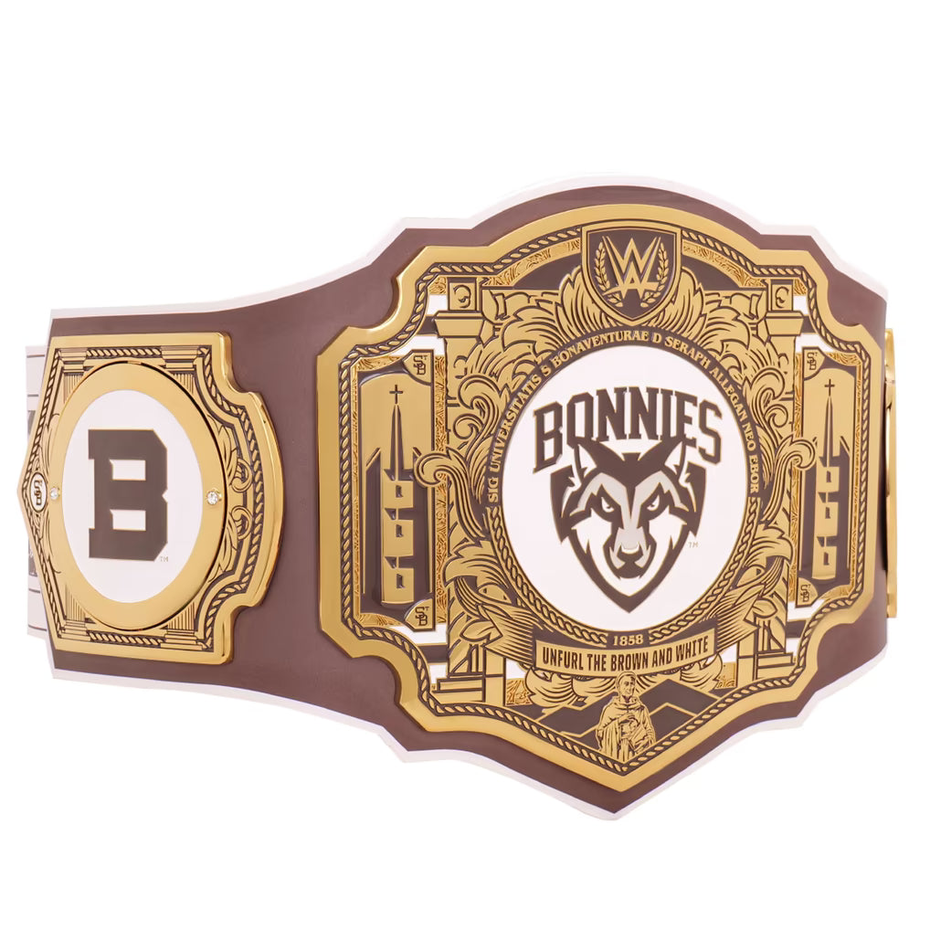 Decorative belt with 'Bonnie's' logo and design elements on a white background