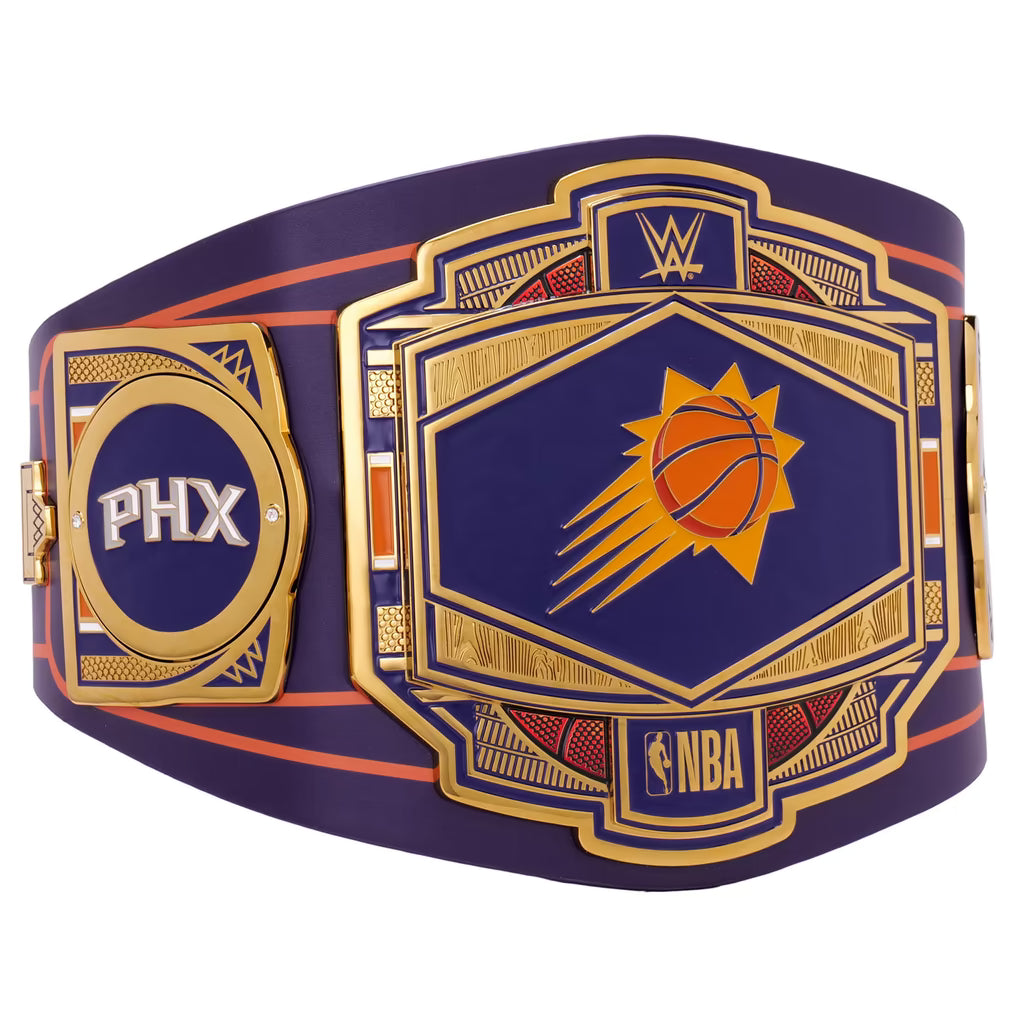 NBA championship belt with Phoenix Suns logo on a white background