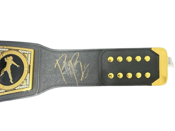 Roman Reigns autographed Undisputed WWE Championship replica title belt
