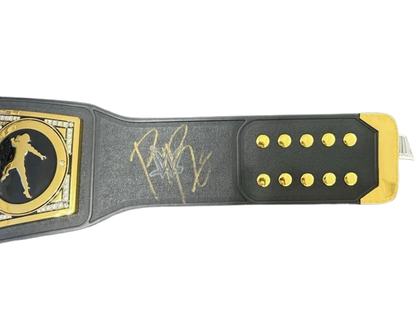 Roman Reigns autographed Undisputed WWE Championship replica title belt