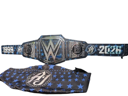 AJ Styles 10th Anniversary Signature Series Championship replica title belt