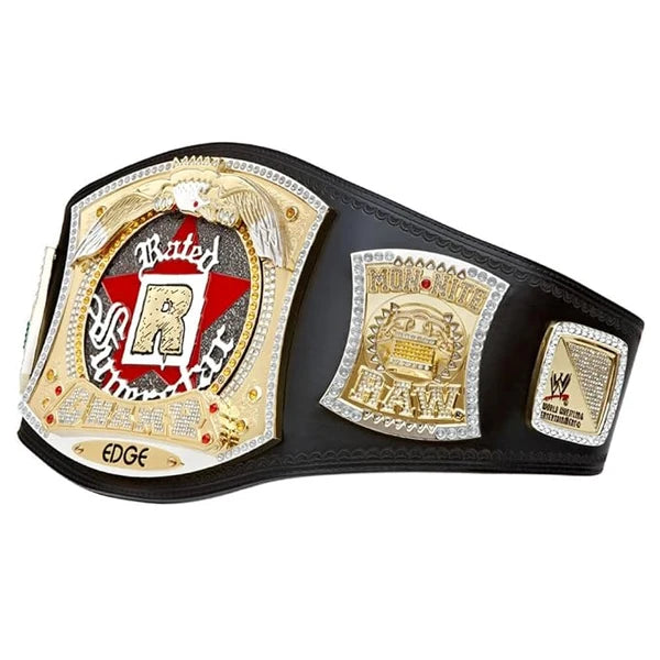 Edge Rated R Spinner Replica WWE Championship Title Belt wrestling collectible
