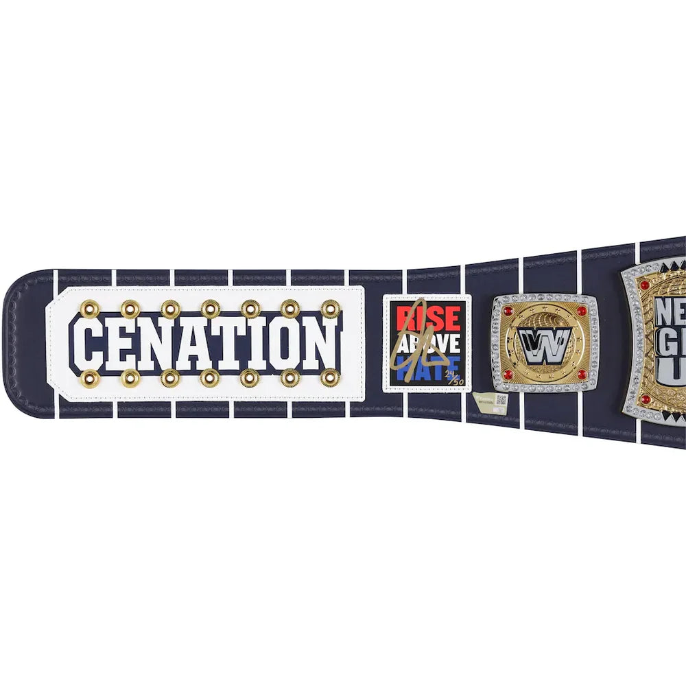 John Cena WWE autographed Farewell Tour 2025 New York City limited edition replica title belt