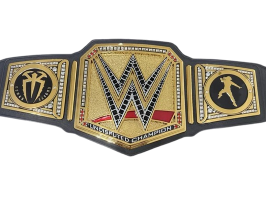 Roman Reigns autographed Undisputed WWE Championship replica title belt