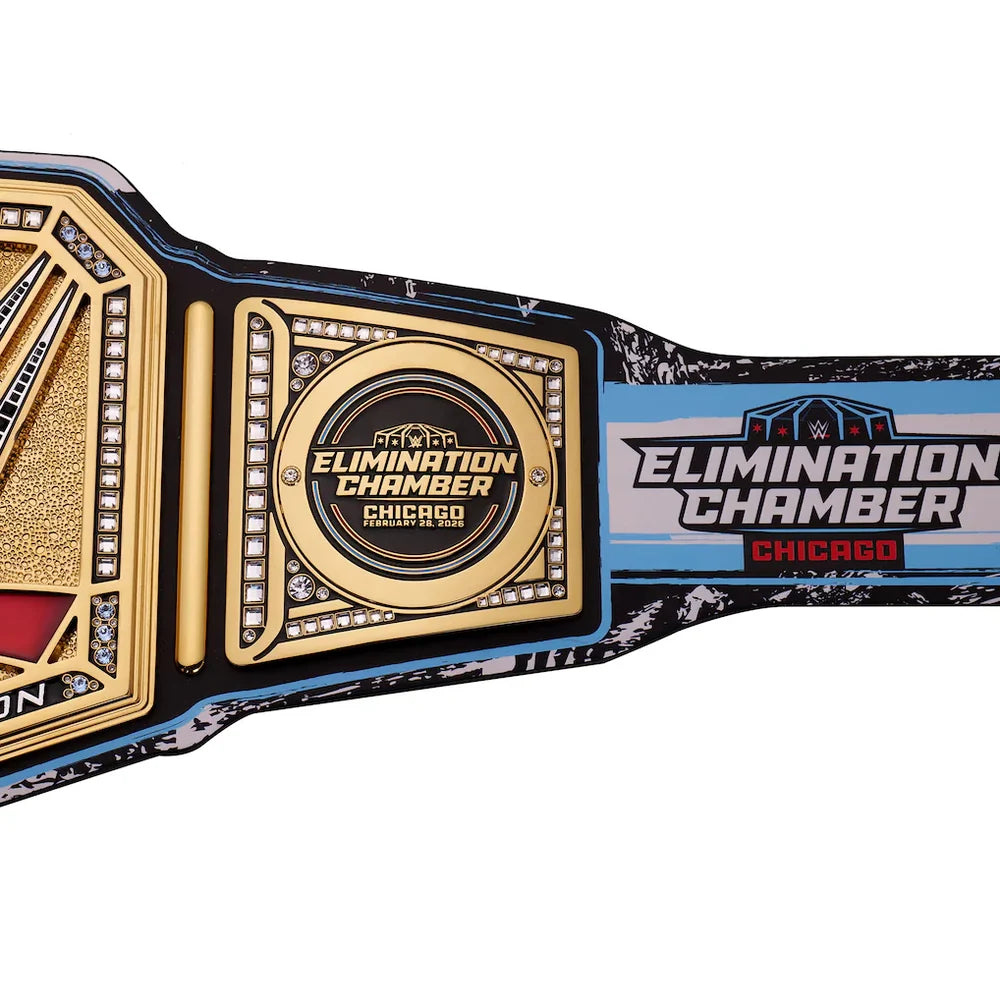 Elimination Chamber 2026 Chicago Championship replica title belt WWE wrestling collectible