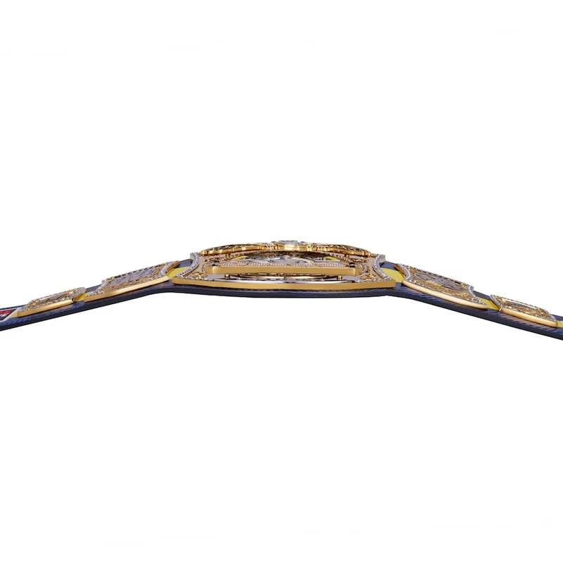 Decorative belt with intricate designs on a white background