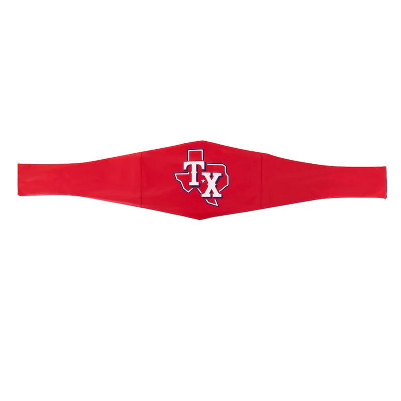 Red belt with 'TX' logo on a white background